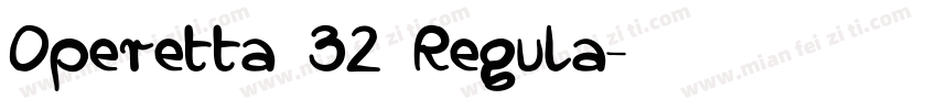 Operetta 32 Regula字体转换